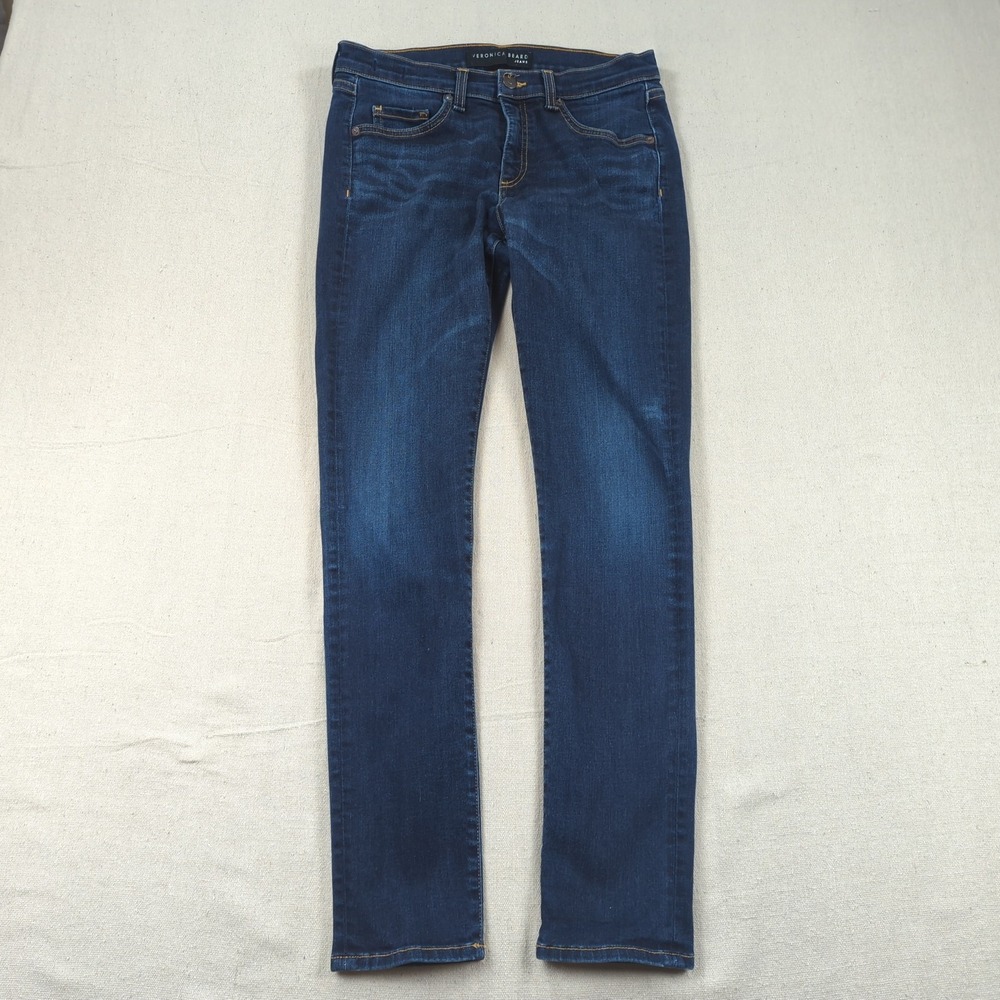 Veronica Beard Jeans Womens 28 Blue Brooke 8.5‎ Skinny Stretch Dark Wash